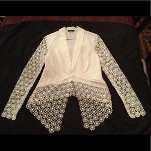 lace jacket with tails